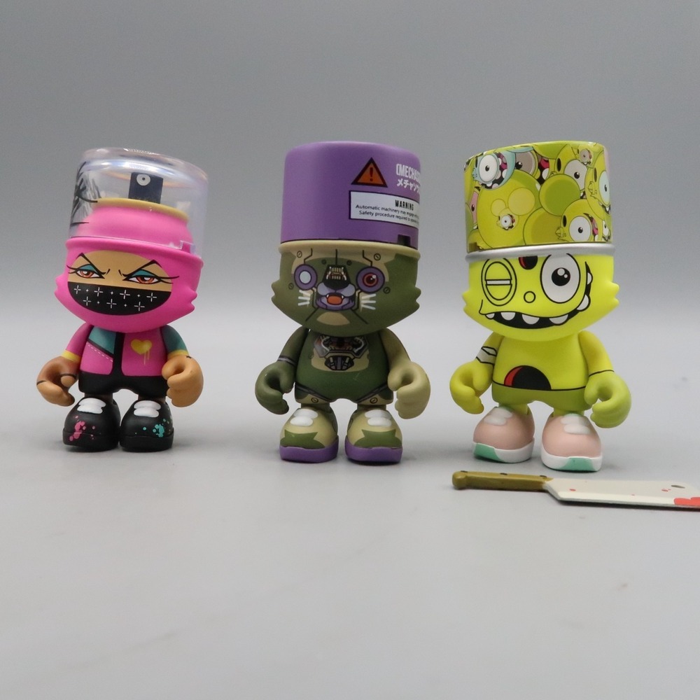 3 Superplastic Janky‎ Figure Lot TooFly, ClogTwo, Space Monkey